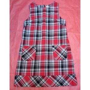 Cherokee girl 7/8 Christmas Plaid Sleeveless Dress